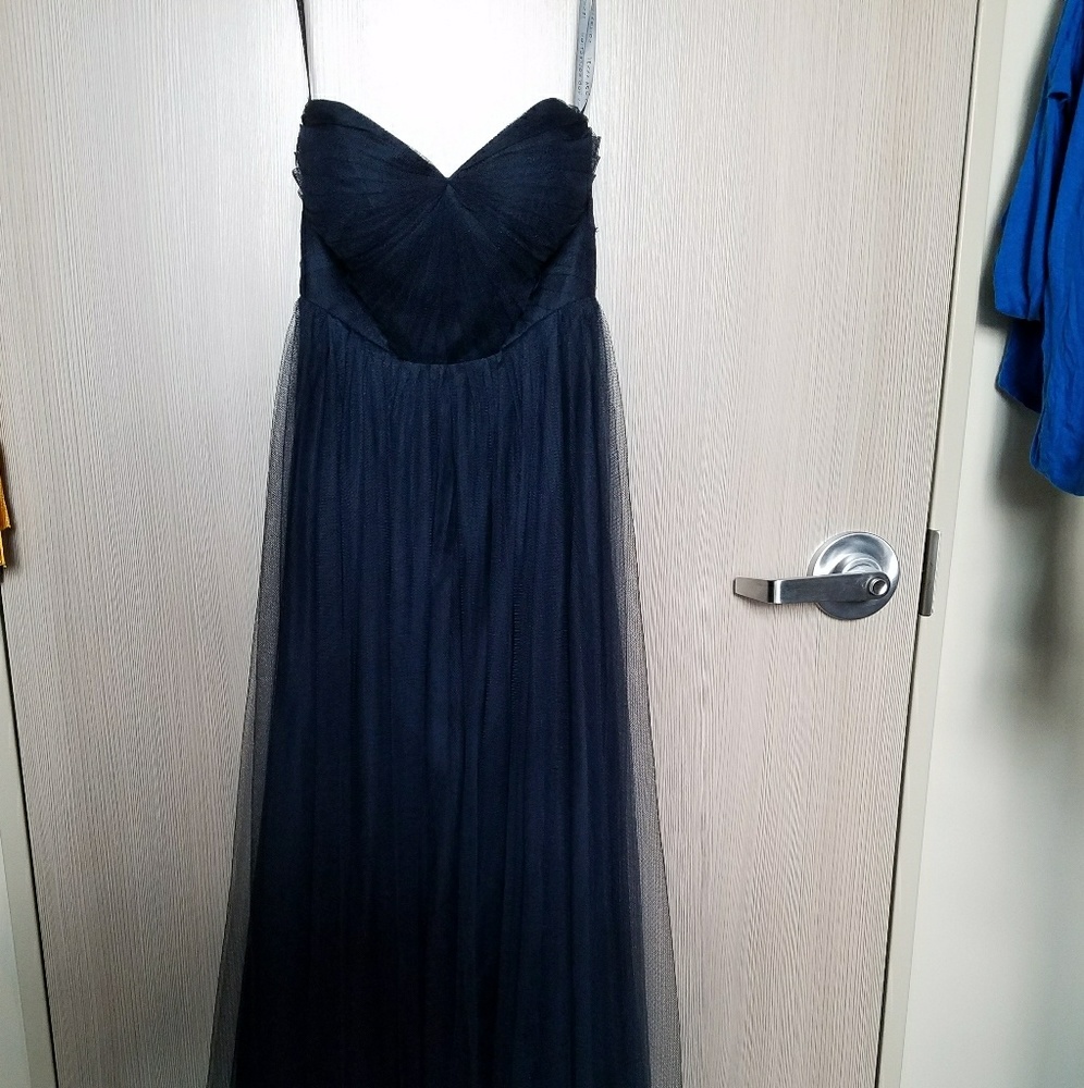 Jenny Yoo Navy Annabelle convertible dress